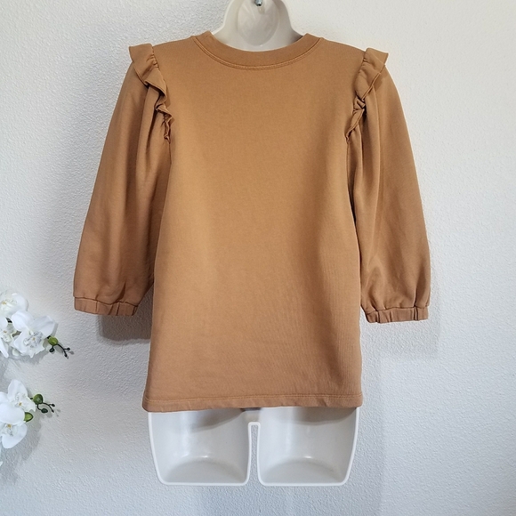 Roller Rabbit Cassia Sweatshirt in Coffee - Picture 3 of 7